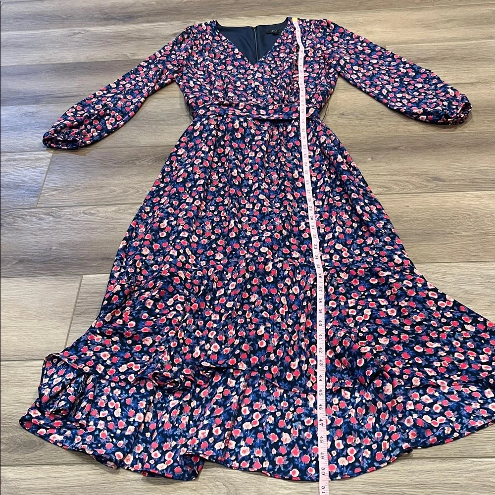 Pretty J. Crew Floral Ramea Tie-waist midi dress A-Line Garden Wedding Romantic